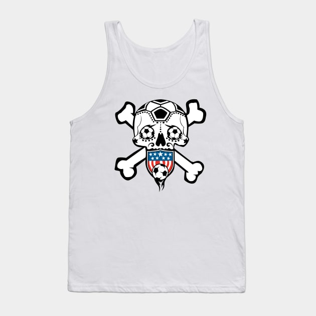 Sugar Skull US Soccer Team shirt! Tank Top by BlackPawCanvas